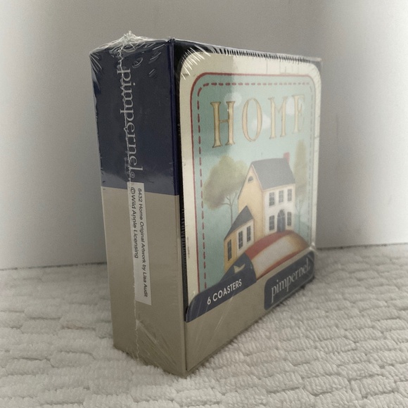 Pimpernel Set of 6 Coasters - HOME - New in Box - Picture 7 of 9
